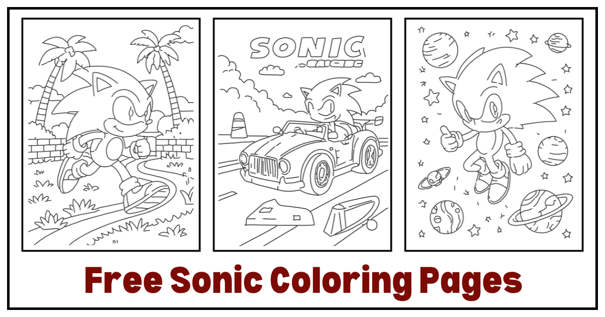 30 Super Sonic Coloring Pages PDF Printable For All Ages