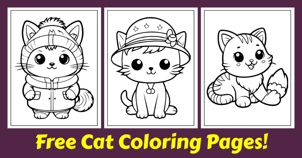 Free Cat Coloring Pages