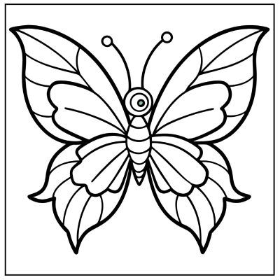 Butterfly Coloring Page 05