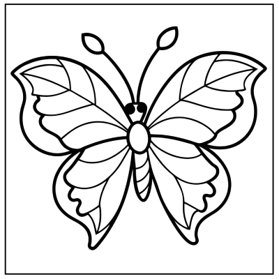 Butterfly Coloring Page 06