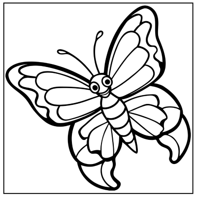 Butterfly Coloring Page 08