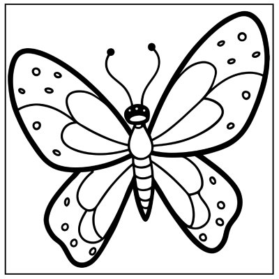 Butterfly Coloring Page 09
