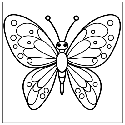 Butterfly Coloring Page 10