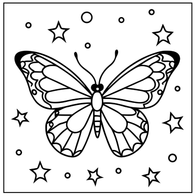 Butterfly Coloring Page 12