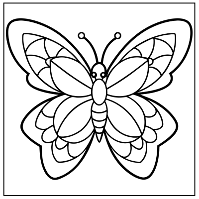 Butterfly Coloring Page 14