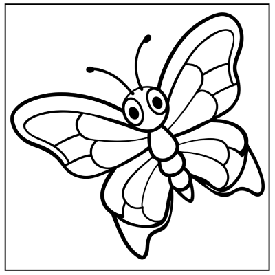 Butterfly Coloring Page 15