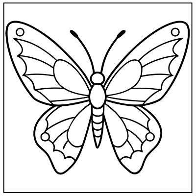 Butterfly Coloring Page 16