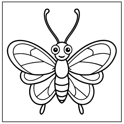 Butterfly Coloring Page 17