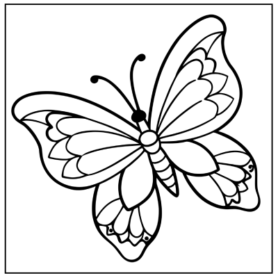 Butterfly Coloring Page 19