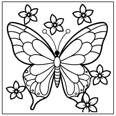 Butterfly Coloring Page 20