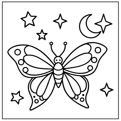 Butterfly Coloring Page 24