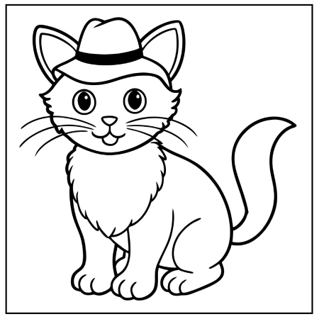 Cat Coloring Pages 01