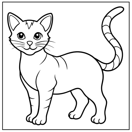 Cat Coloring Pages 05