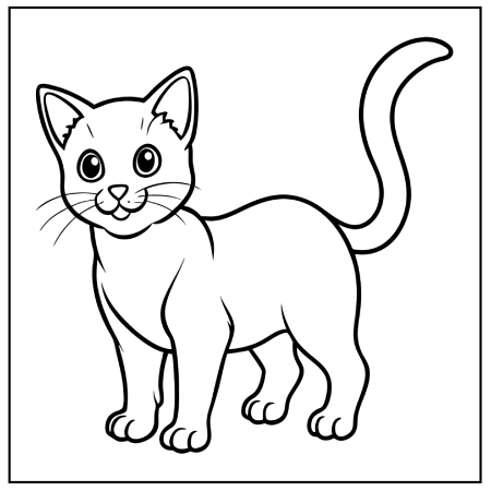 Cat Coloring Pages 06