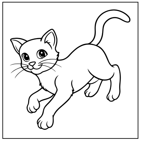 Cat Coloring Pages 09