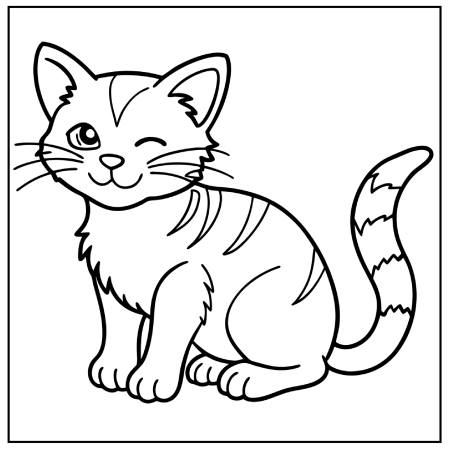 Cat Coloring Pages 20