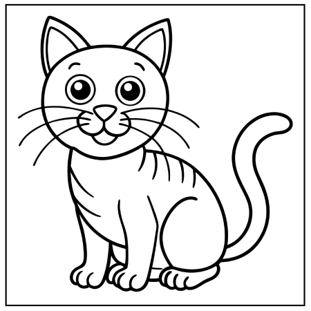 Cat Coloring Pages 21