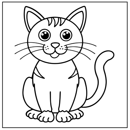 Cat Coloring Pages 22