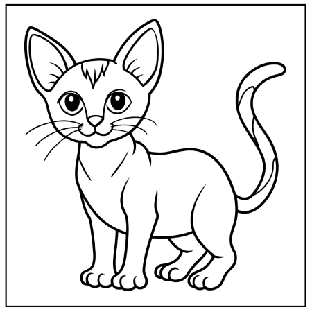 Cat Coloring Pages 23