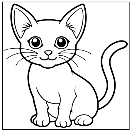 Cat Coloring Pages 24