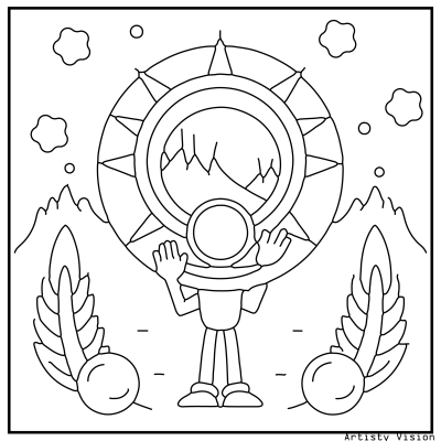 A black and white line art coloring page featuring a cartoon character, designed for coloring. Sonic Coloring pages.